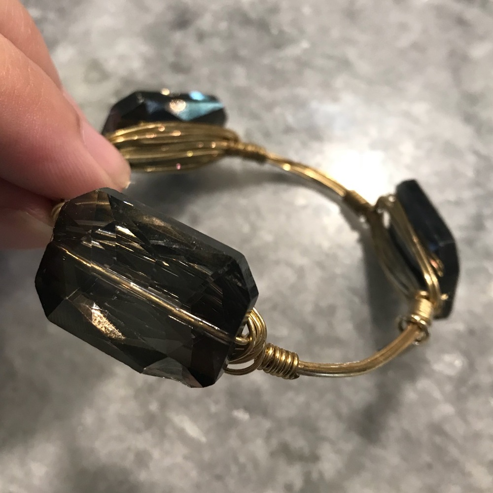 Bourbon & Boweties smoke gray bangle